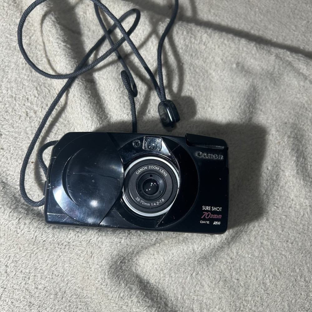Canon Sure Shot 70 Zoom Date 35mm Point & Shoot Film Camera Tested